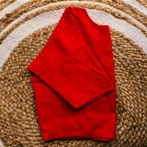 Pure cotton plain blouse