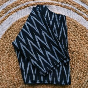 ikkat boatneck with lining