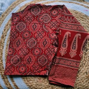 Ajrakh fullsleev with par blouse