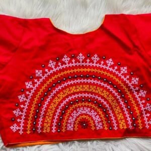 Gujrati work embroidery blouse