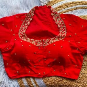 Pure silk handmade bridal blouse