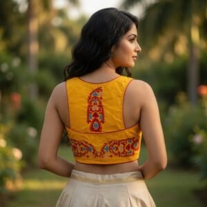Razor cut jamdani